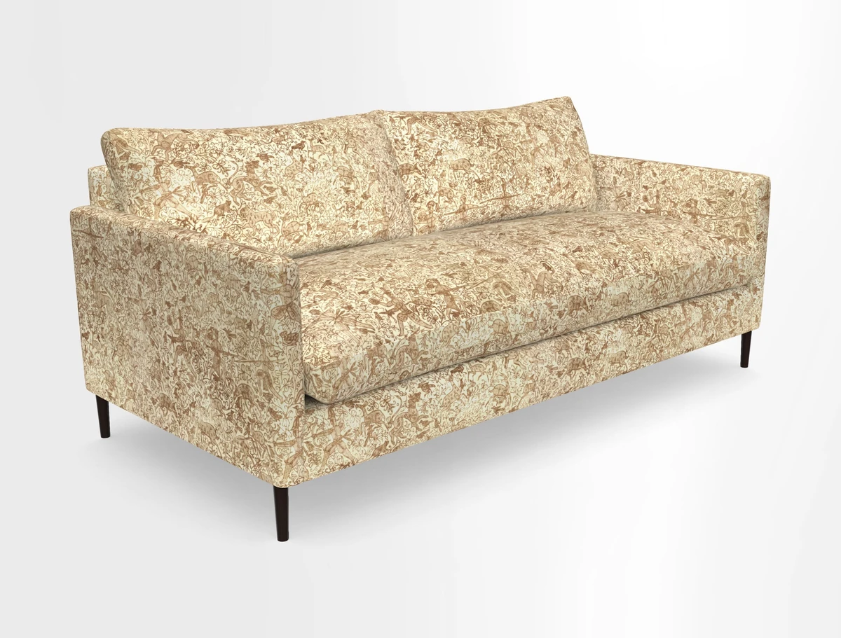 Heyshott 3 Seater Sofa in Two Tone Plain Biscuit. Loose cover option available