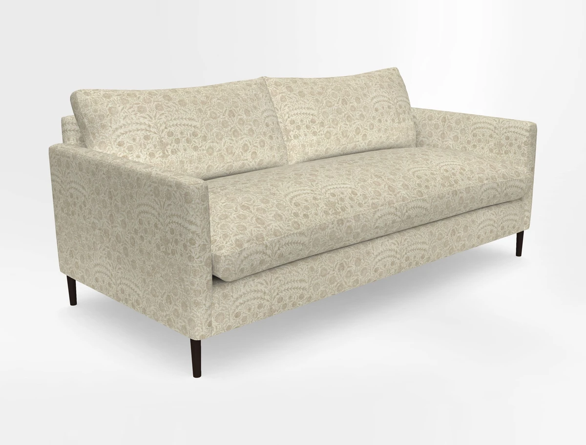 Heyshott 3 Seater Sofa in Two Tone Plain Biscuit. Loose cover option available