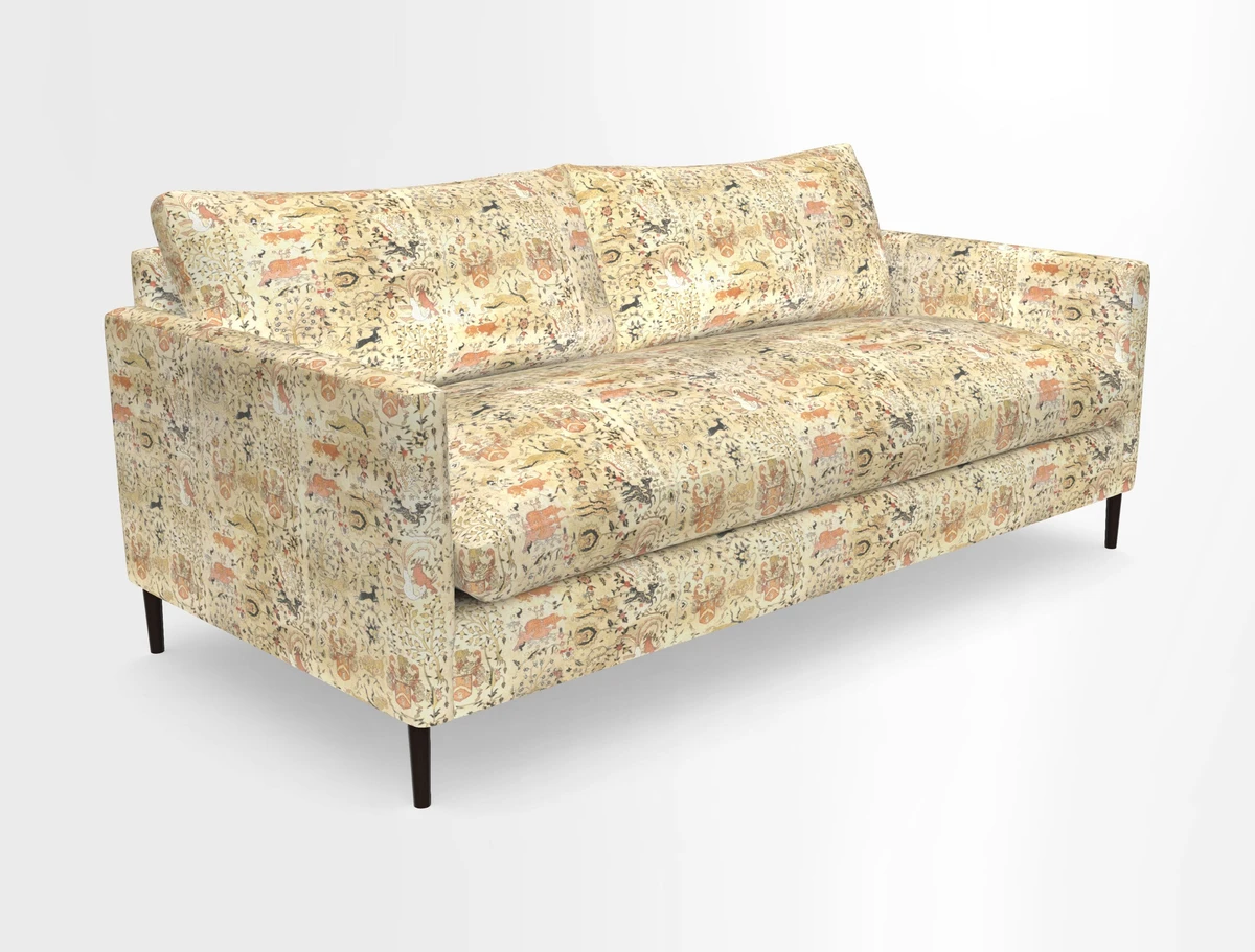 Heyshott 3 Seater Sofa in Two Tone Plain Biscuit. Loose cover option available