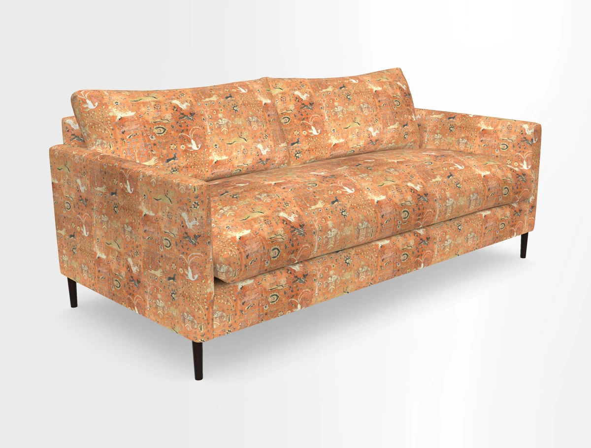 Heyshott 3 Seater Sofa in Two Tone Plain Biscuit. Loose cover option available