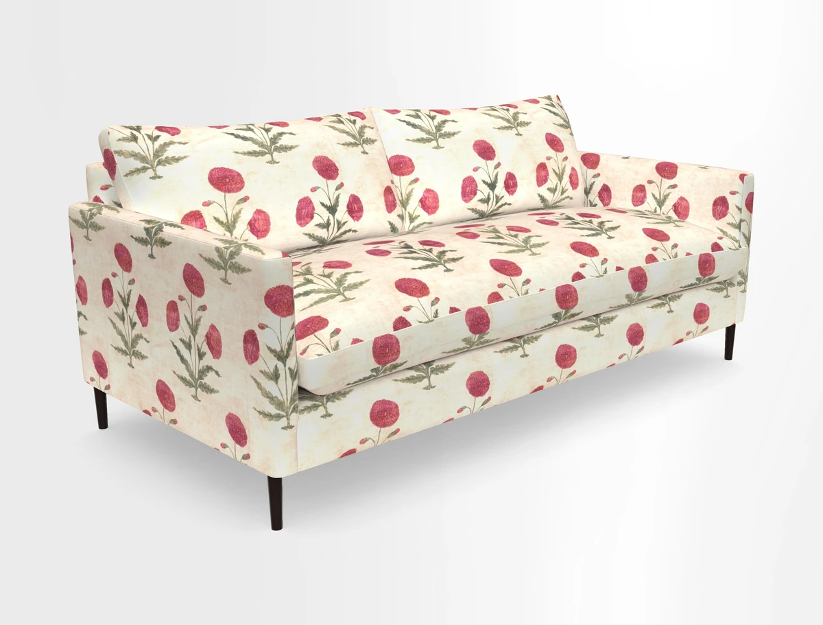 Heyshott 3 Seater Sofa in Two Tone Plain Biscuit. Loose cover option available