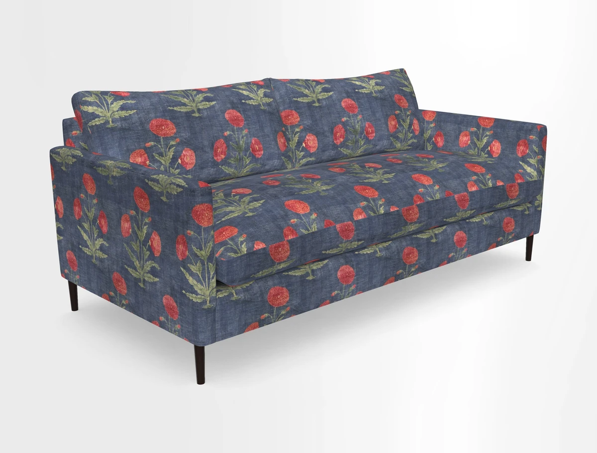 Heyshott 3 Seater Sofa in Two Tone Plain Biscuit. Loose cover option available