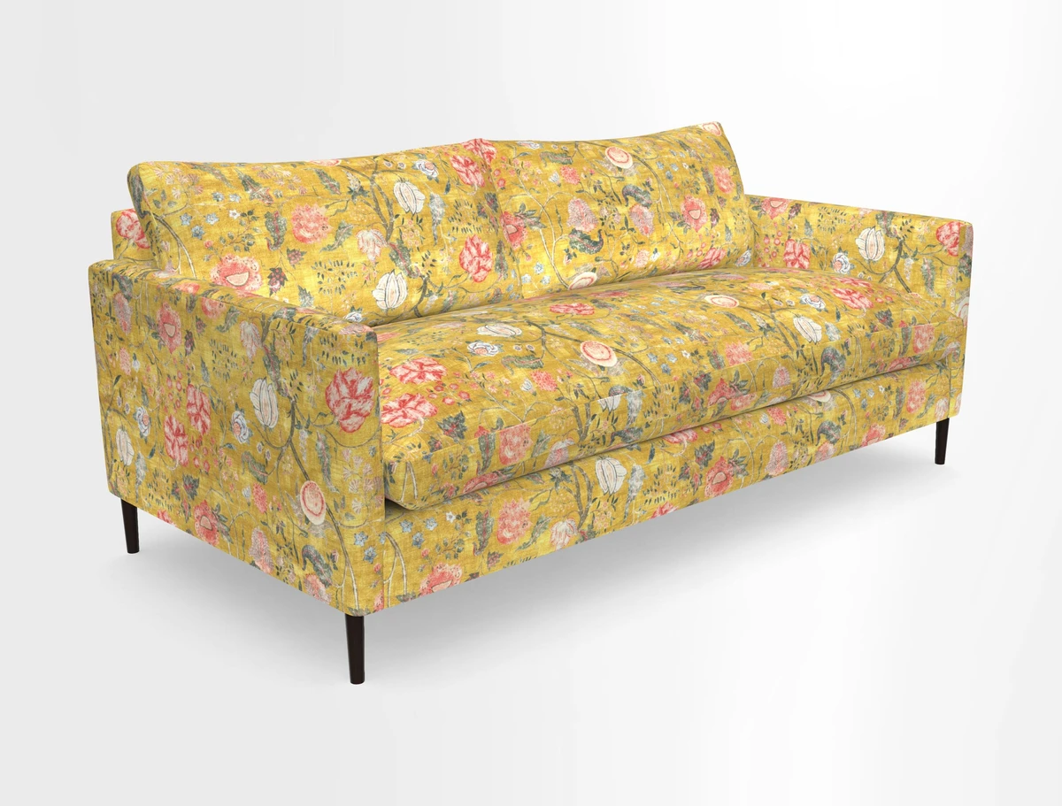 Heyshott 3 Seater Sofa in Two Tone Plain Biscuit. Loose cover option available