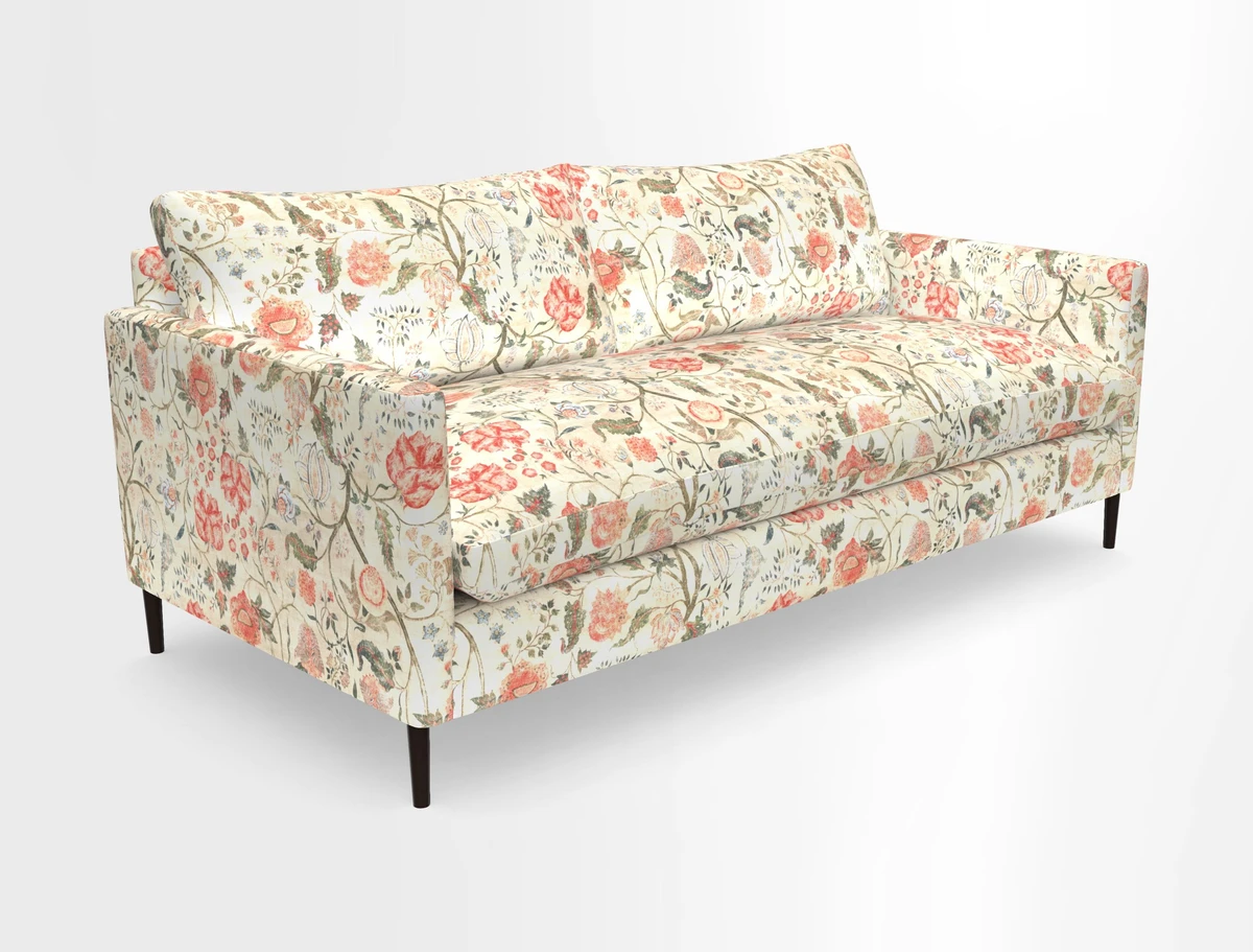 Heyshott 3 Seater Sofa in Two Tone Plain Biscuit. Loose cover option available