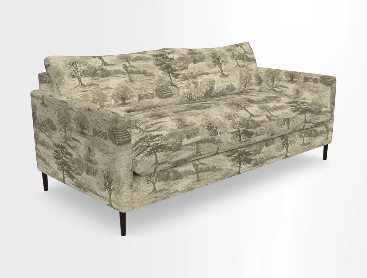 Heyshott 3 Seater Sofa in Two Tone Plain Biscuit. Loose cover option available