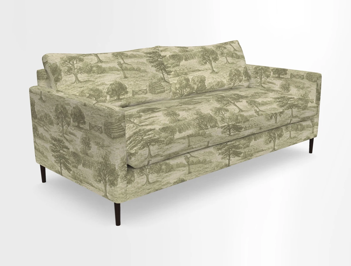 Heyshott 3 Seater Sofa in Two Tone Plain Biscuit. Loose cover option available