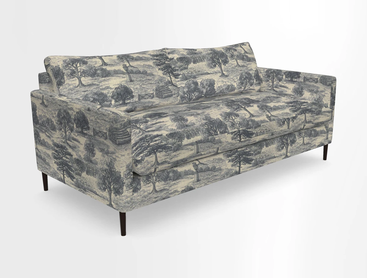 Heyshott 3 Seater Sofa in Two Tone Plain Biscuit. Loose cover option available