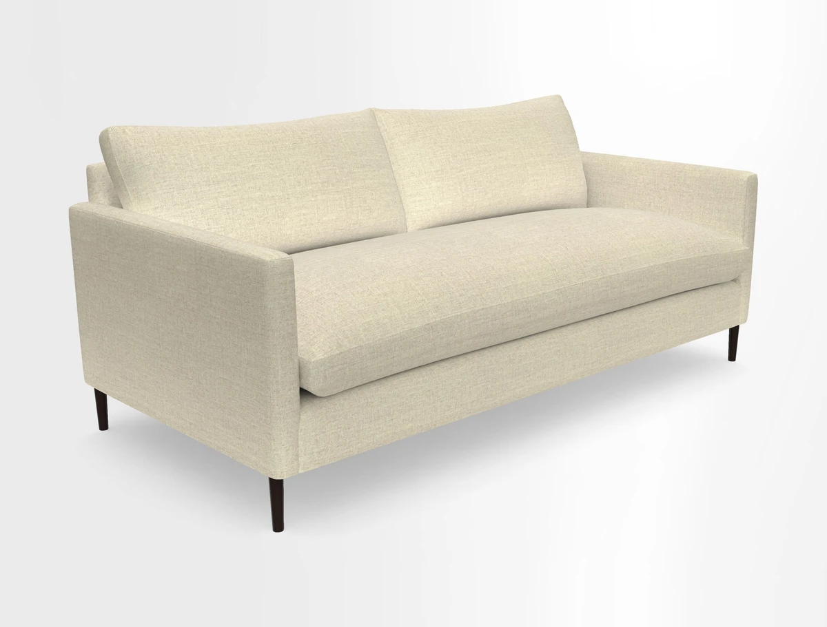 Heyshott 3 Seater Sofa in Two Tone Plain Biscuit. Loose cover option available