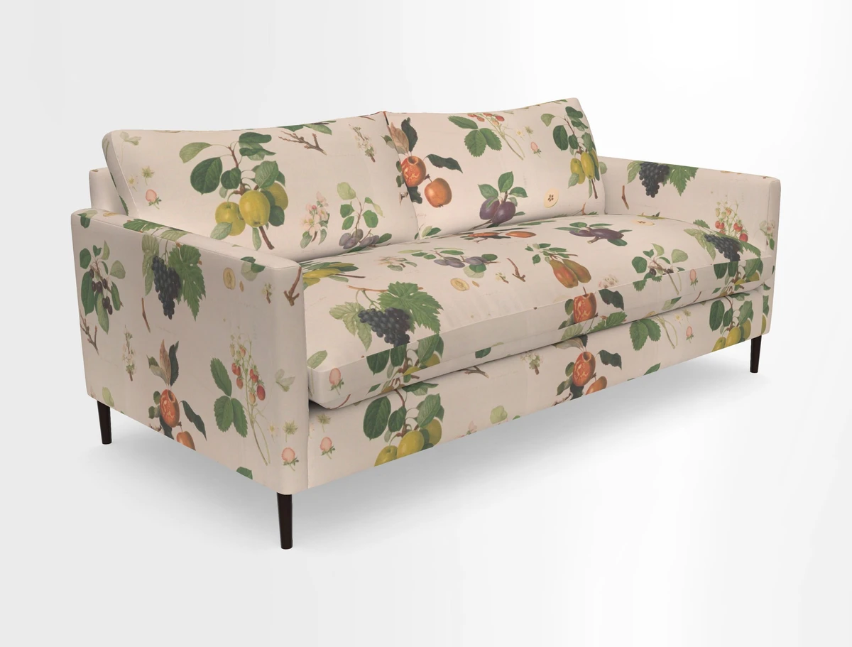 Heyshott 3 Seater Sofa in Two Tone Plain Biscuit. Loose cover option available