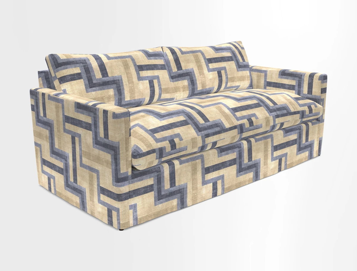 Heyshott 3 Seater Sofa in Two Tone Plain Biscuit. Loose cover option available