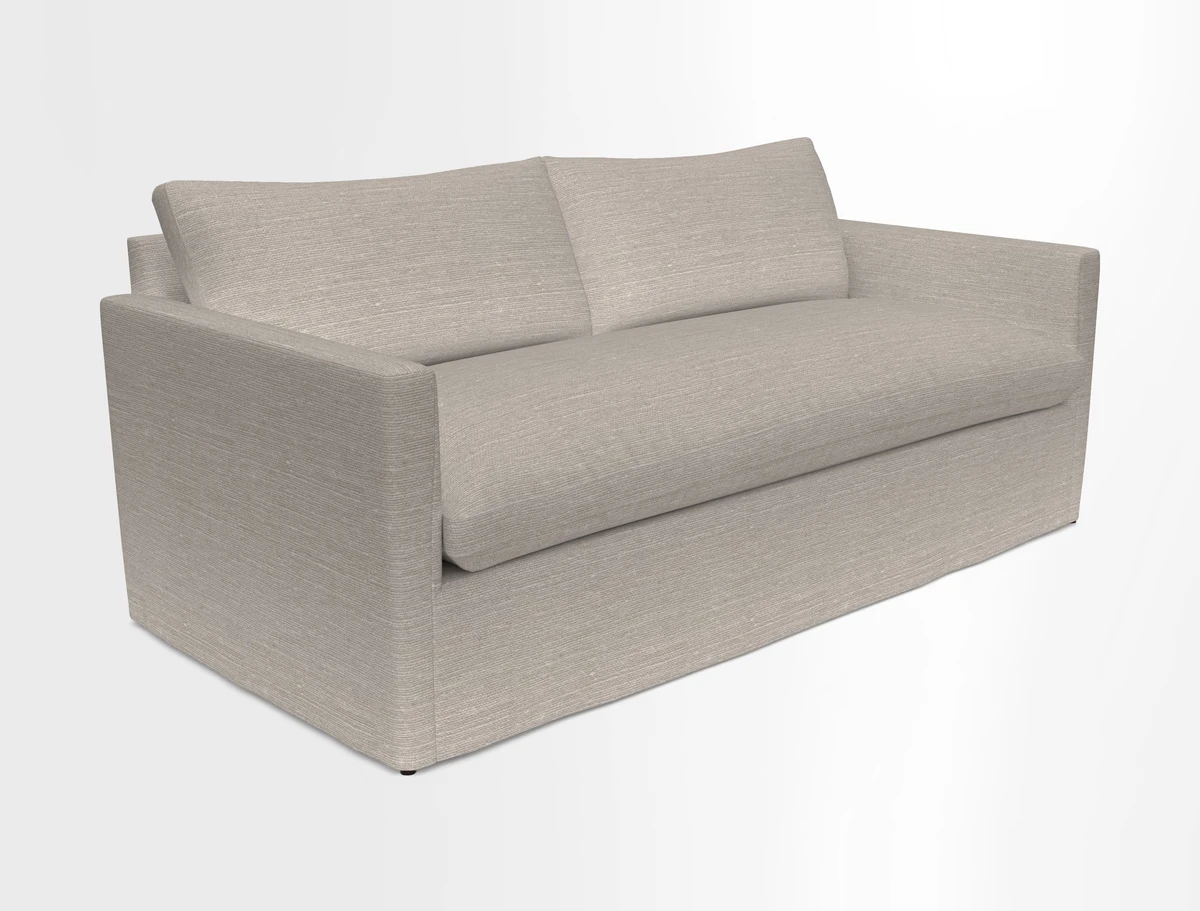 Heyshott 3 Seater Sofa in Two Tone Plain Biscuit. Loose cover option available