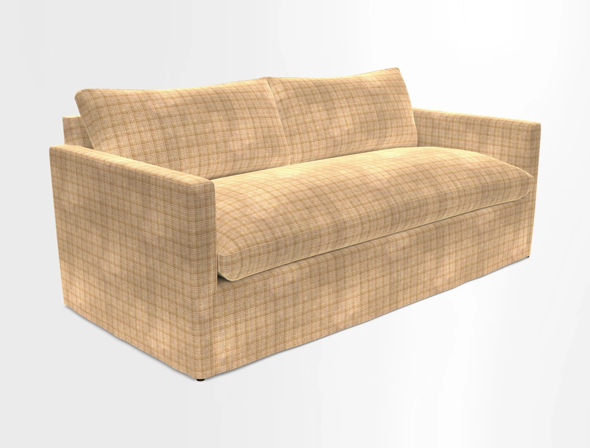 Heyshott 3 Seater Sofa in Two Tone Plain Biscuit. Loose cover option available