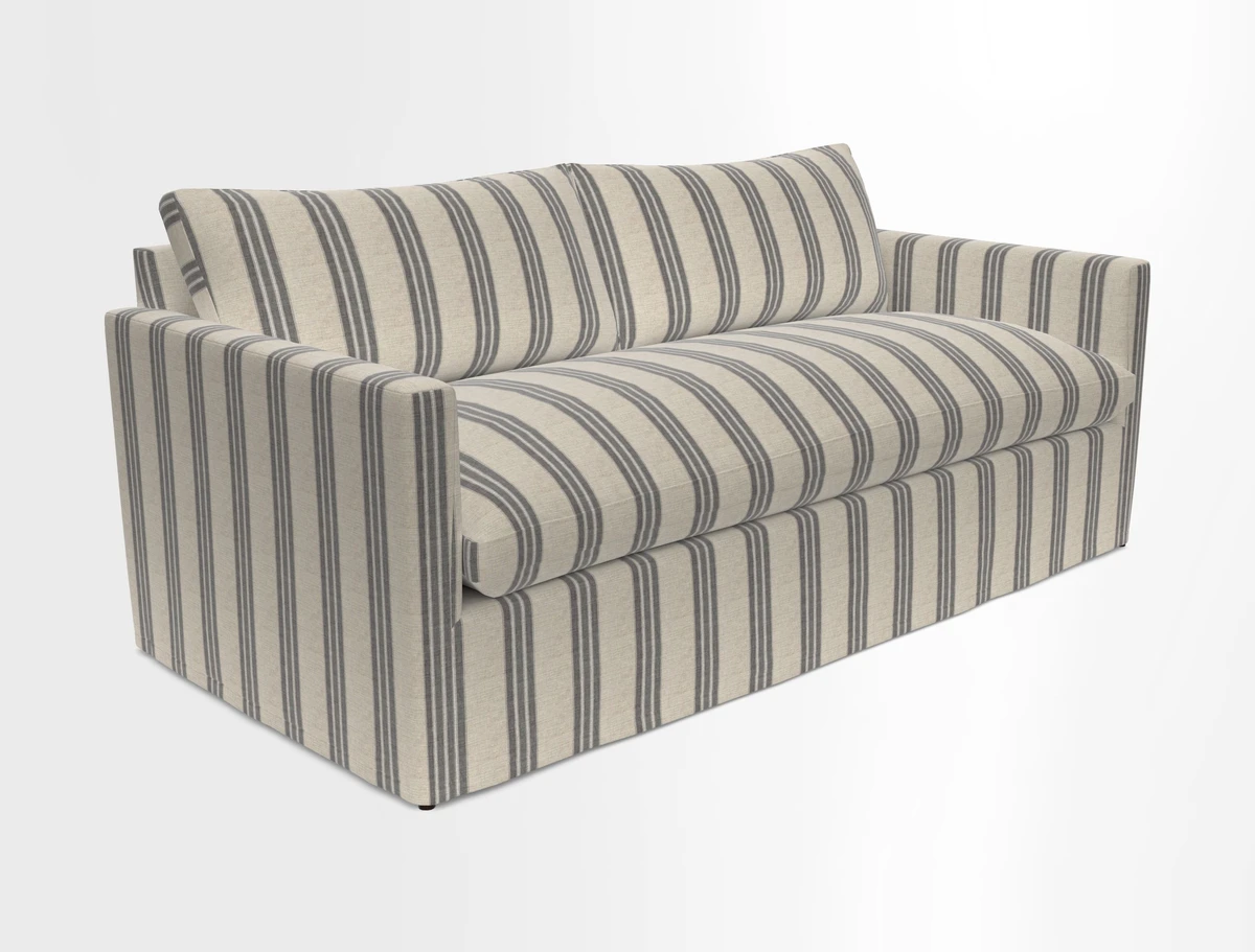 Heyshott 3 Seater Sofa in Two Tone Plain Biscuit. Loose cover option available