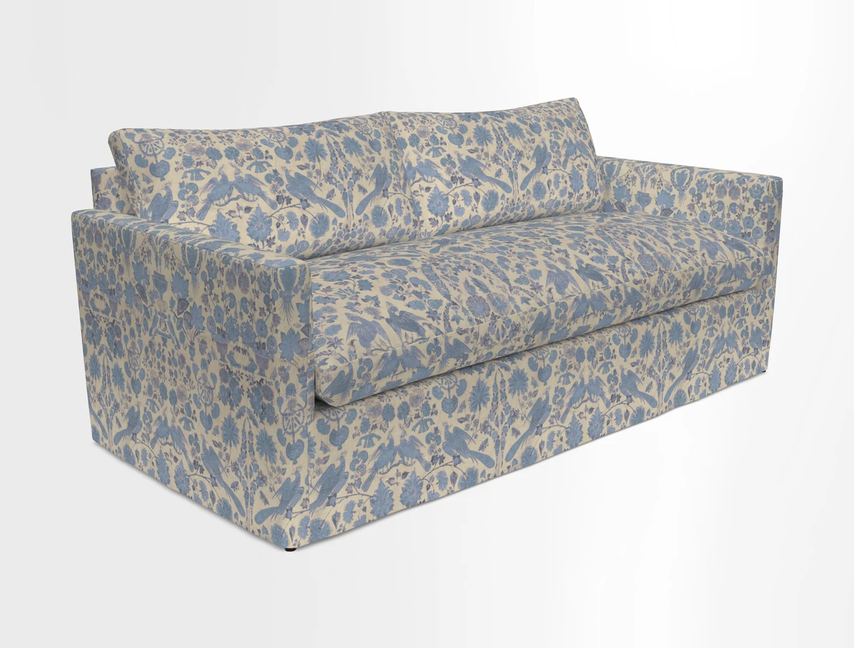 Heyshott 3 Seater Sofa in Two Tone Plain Biscuit. Loose cover option available