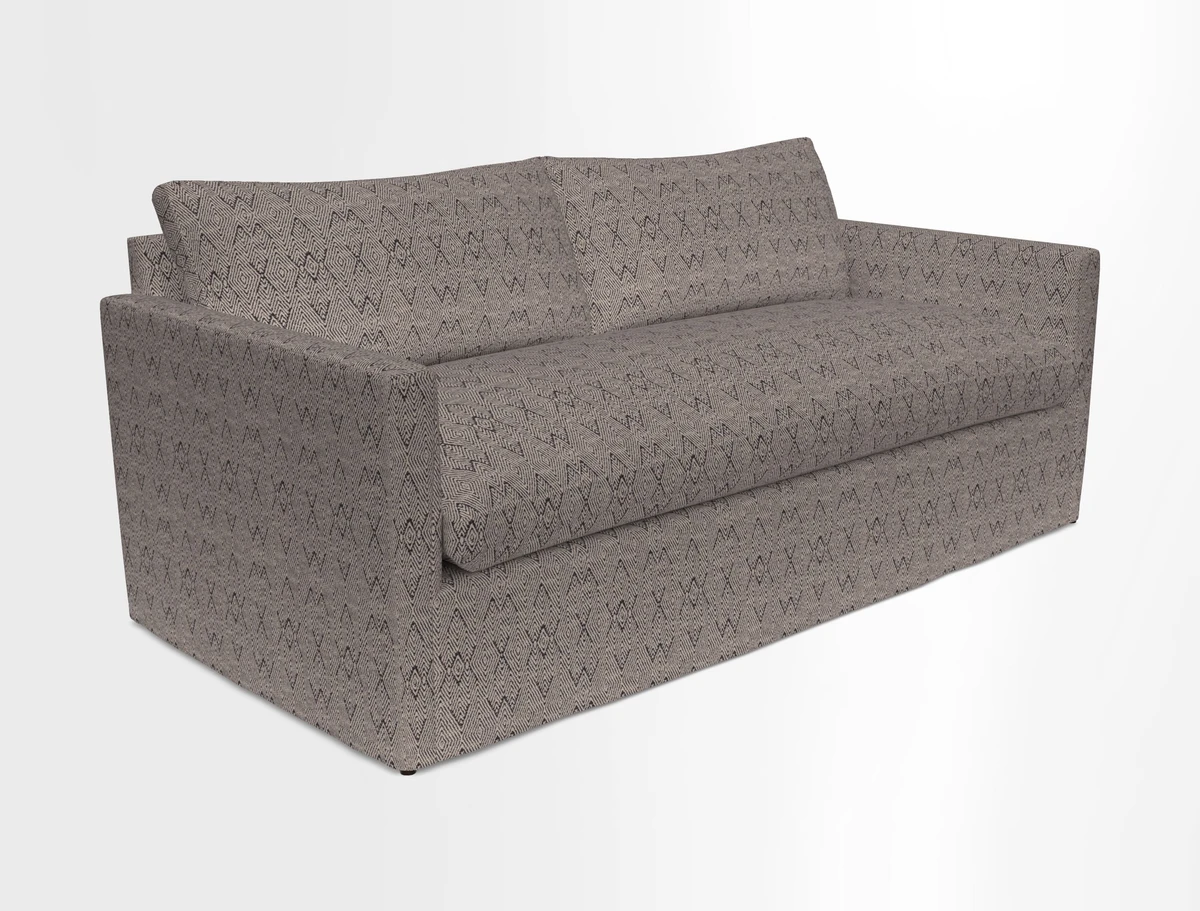 Heyshott 3 Seater Sofa in Two Tone Plain Biscuit. Loose cover option available