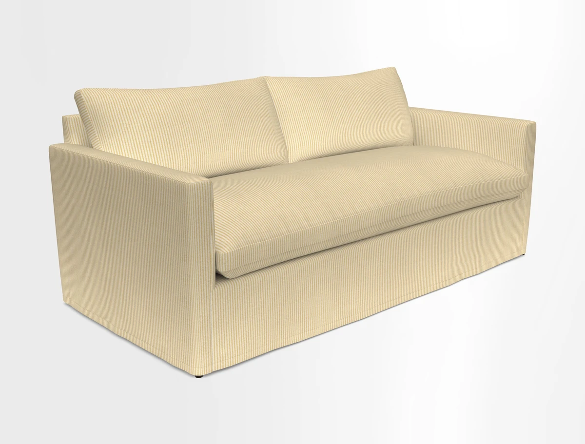 Heyshott 3 Seater Sofa in Two Tone Plain Biscuit. Loose cover option available