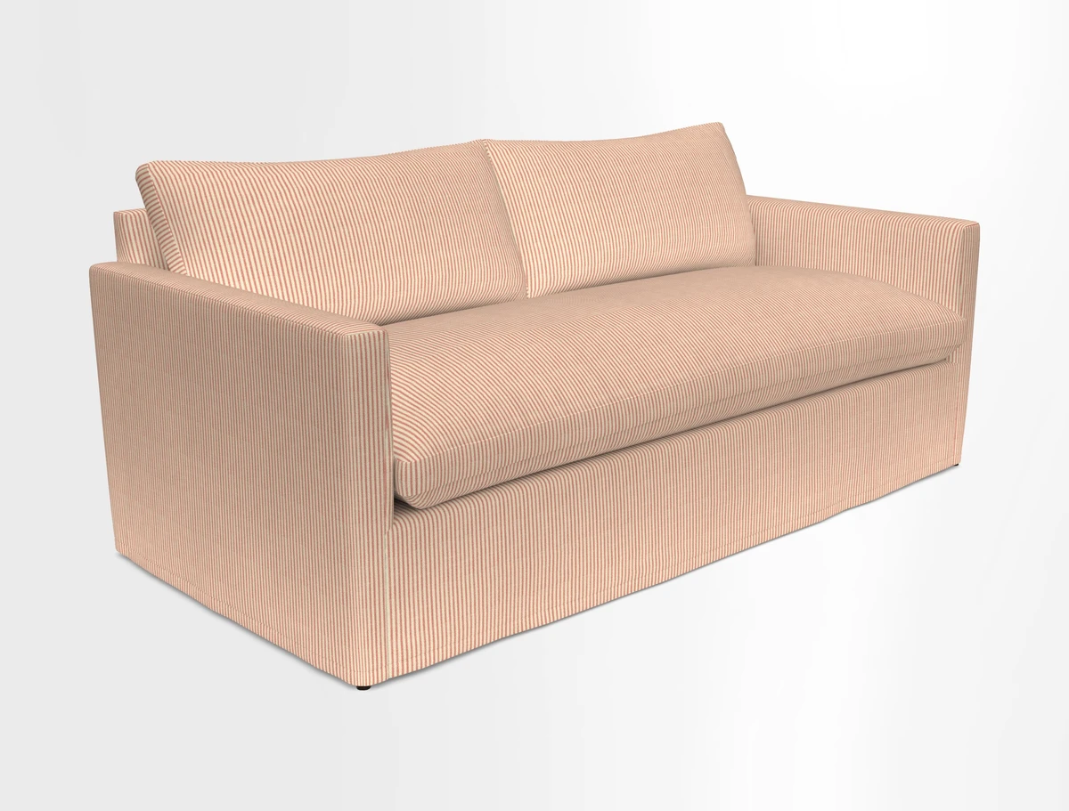 Heyshott 3 Seater Sofa in Two Tone Plain Biscuit. Loose cover option available