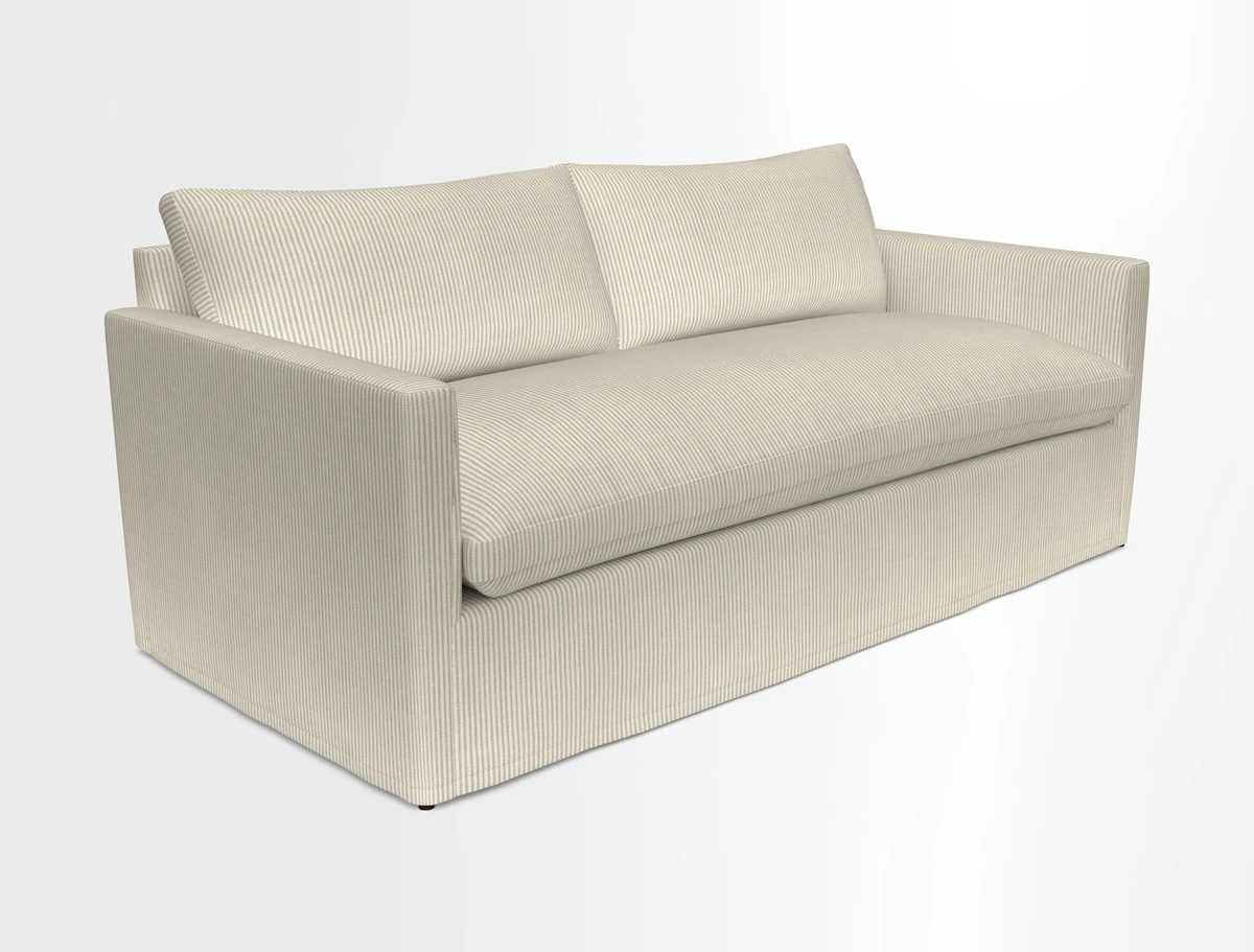 Heyshott 3 Seater Sofa in Two Tone Plain Biscuit. Loose cover option available