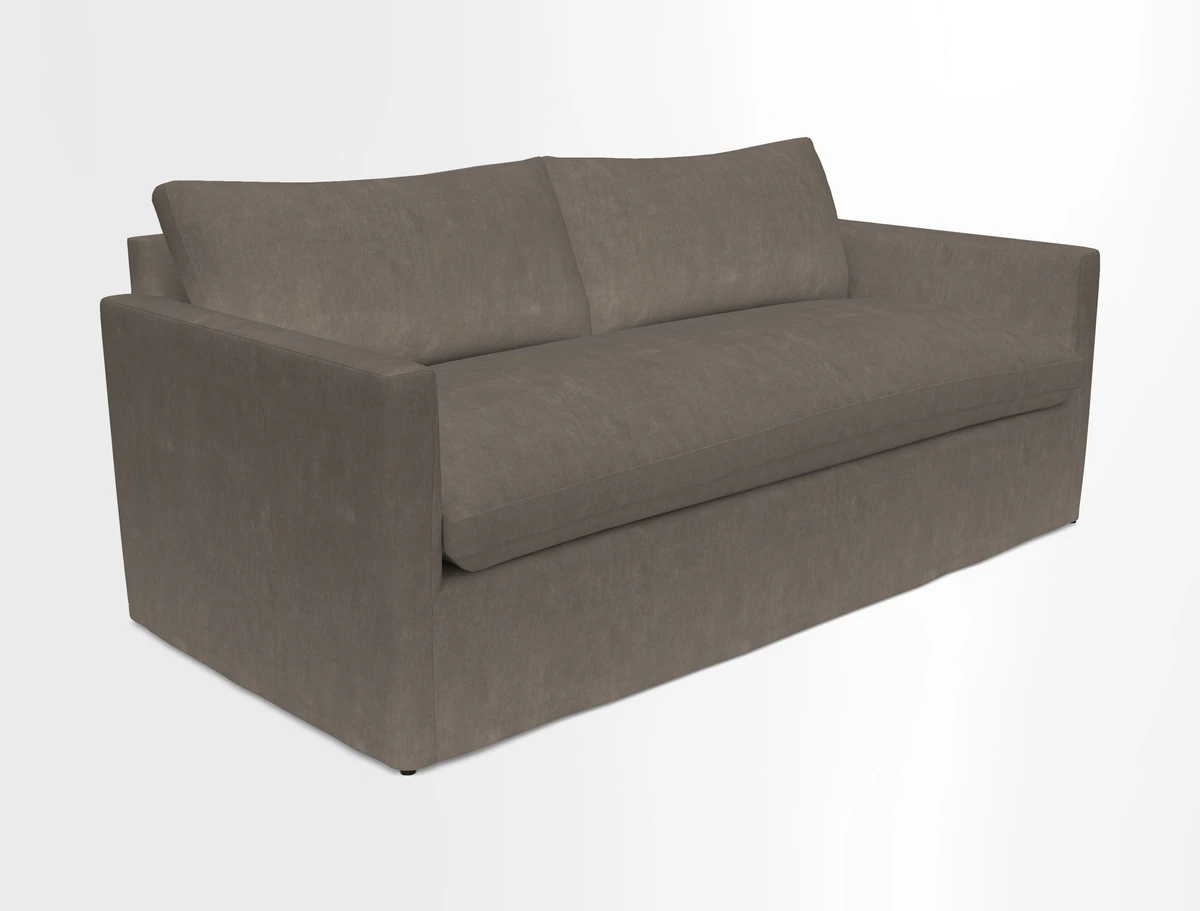 Heyshott 3 Seater Sofa in Two Tone Plain Biscuit. Loose cover option available