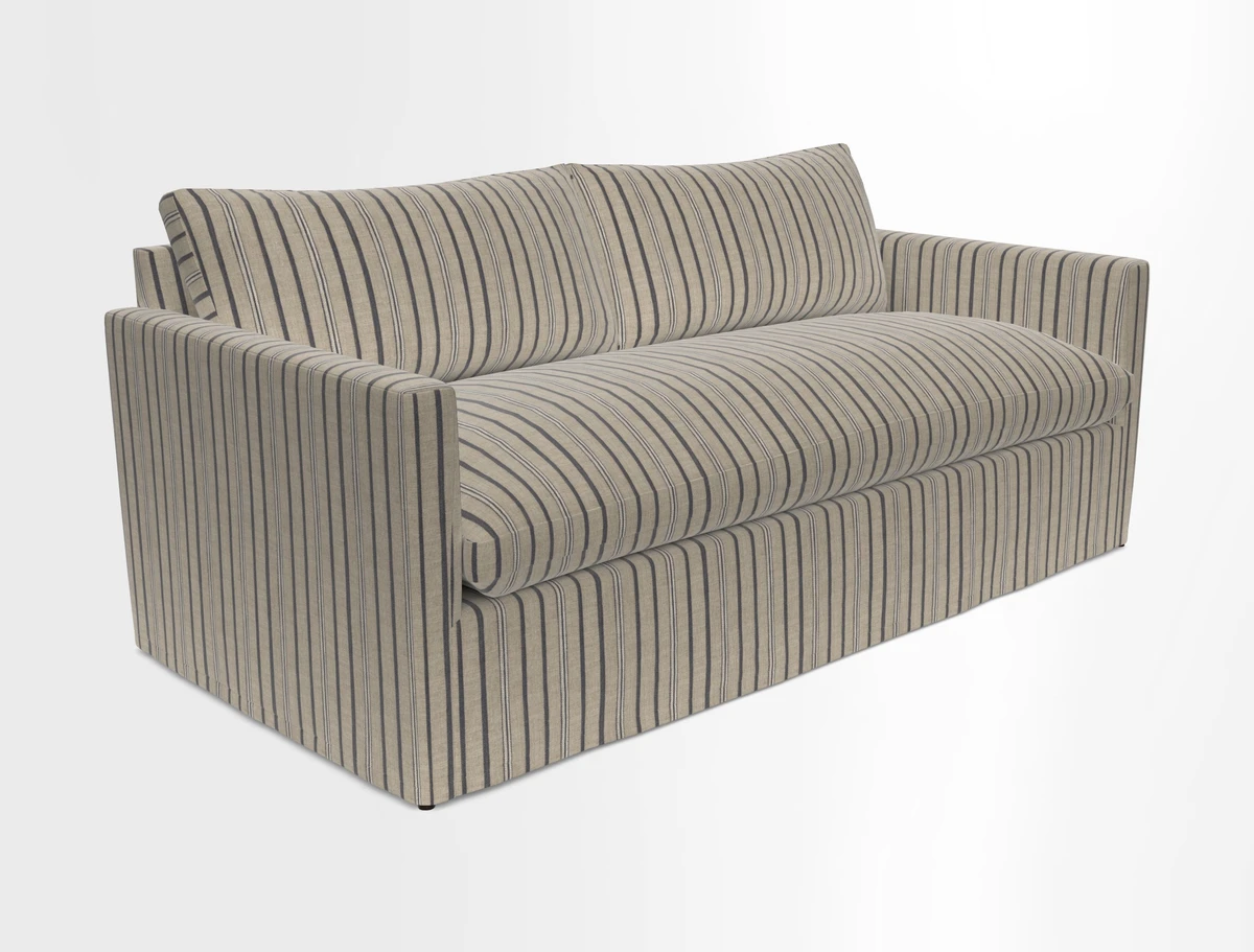 Heyshott 3 Seater Sofa in Two Tone Plain Biscuit. Loose cover option available