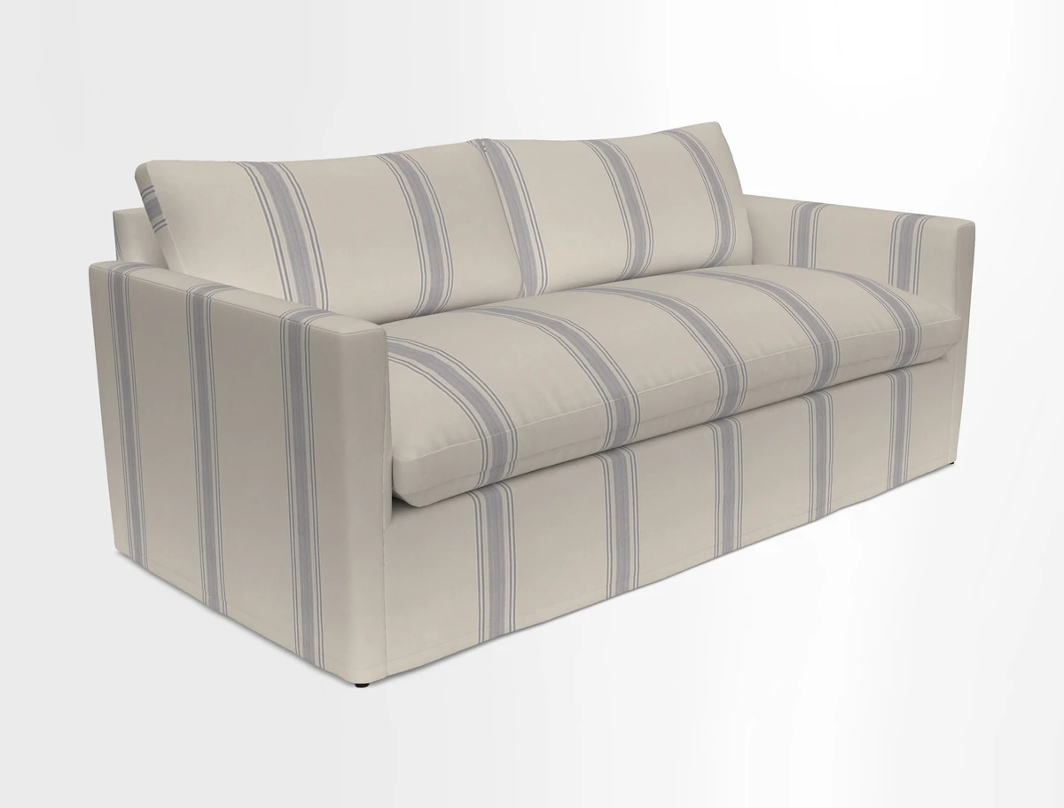 Heyshott 3 Seater Sofa in Two Tone Plain Biscuit. Loose cover option available