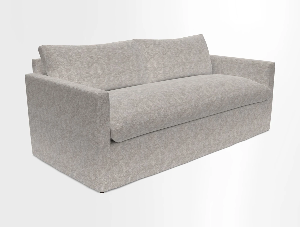 Heyshott 3 Seater Sofa in Two Tone Plain Biscuit. Loose cover option available