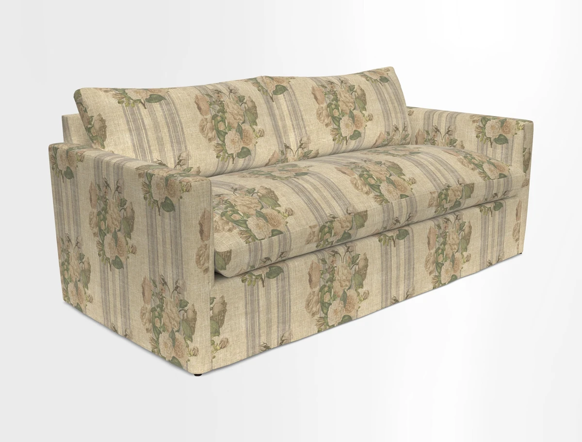 Heyshott 3 Seater Sofa in Two Tone Plain Biscuit. Loose cover option available