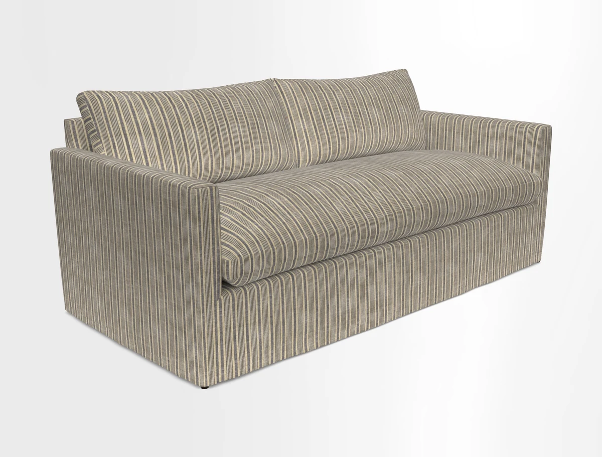 Heyshott 3 Seater Sofa in Two Tone Plain Biscuit. Loose cover option available