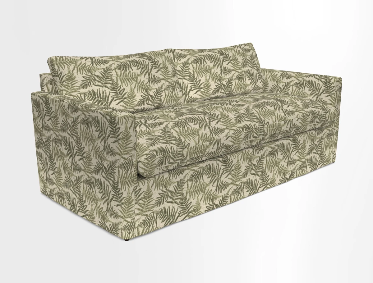 Heyshott 3 Seater Sofa in Two Tone Plain Biscuit. Loose cover option available