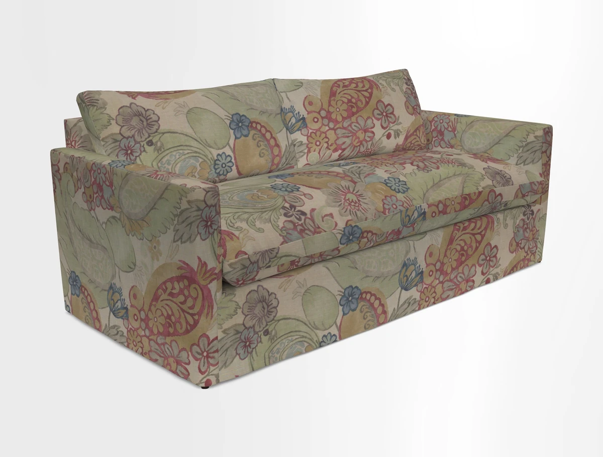 Heyshott 3 Seater Sofa in Two Tone Plain Biscuit. Loose cover option available