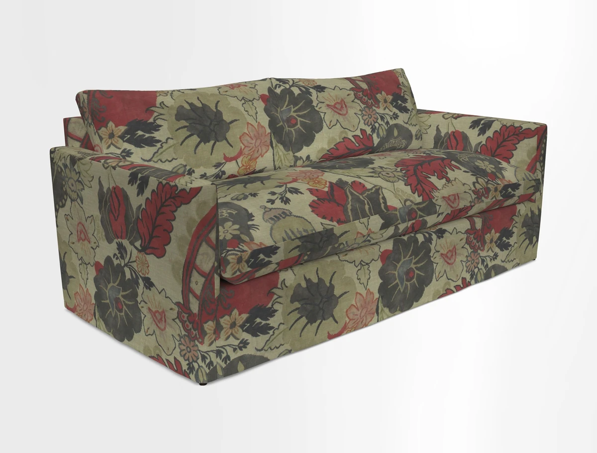 Heyshott 3 Seater Sofa in Two Tone Plain Biscuit. Loose cover option available