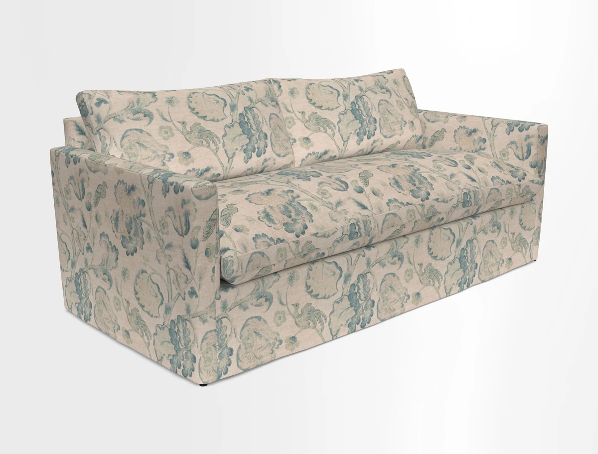 Heyshott 3 Seater Sofa in Two Tone Plain Biscuit. Loose cover option available