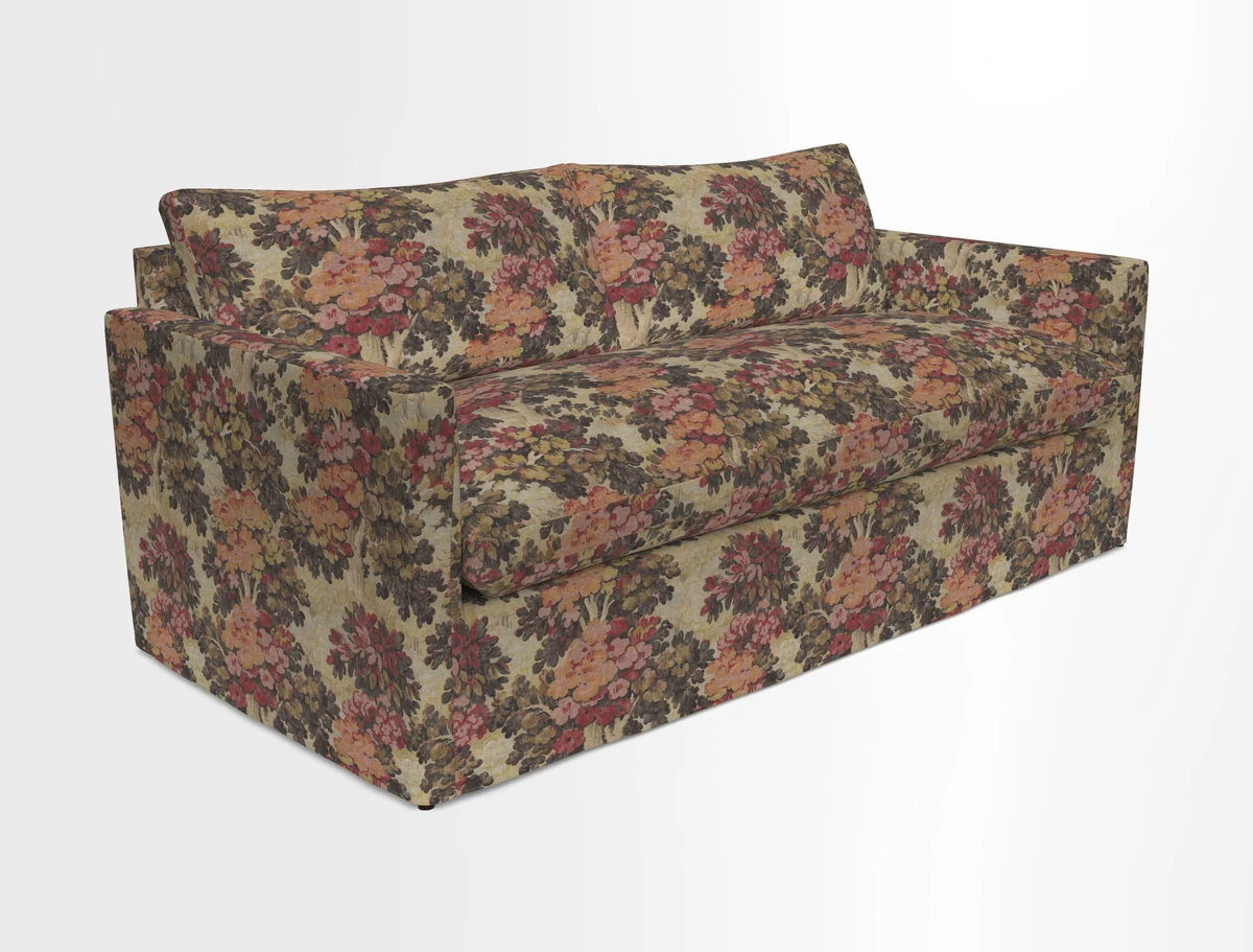 Heyshott 3 Seater Sofa in Two Tone Plain Biscuit. Loose cover option available