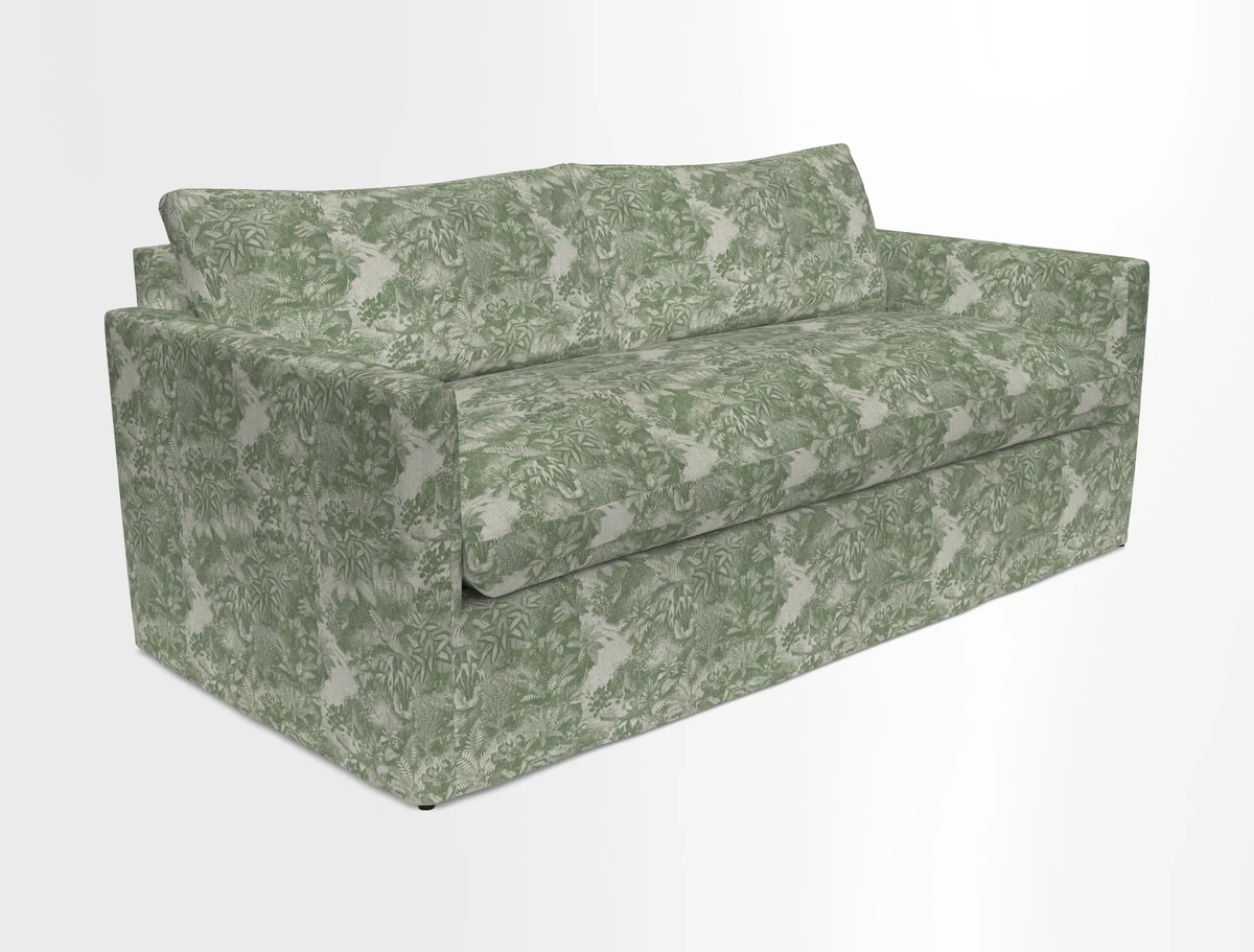 Heyshott 3 Seater Sofa in Two Tone Plain Biscuit. Loose cover option available