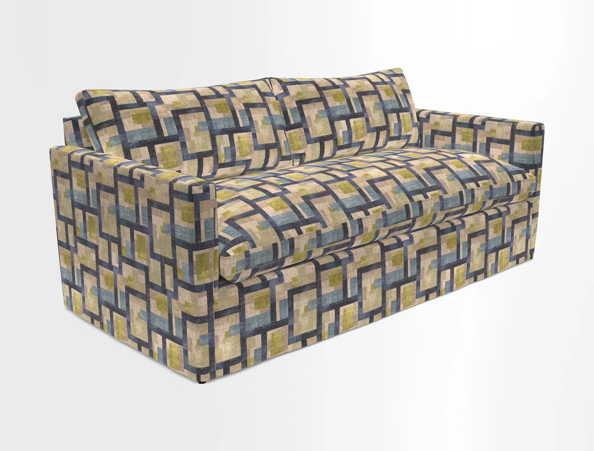 Heyshott 3 Seater Sofa in Two Tone Plain Biscuit. Loose cover option available
