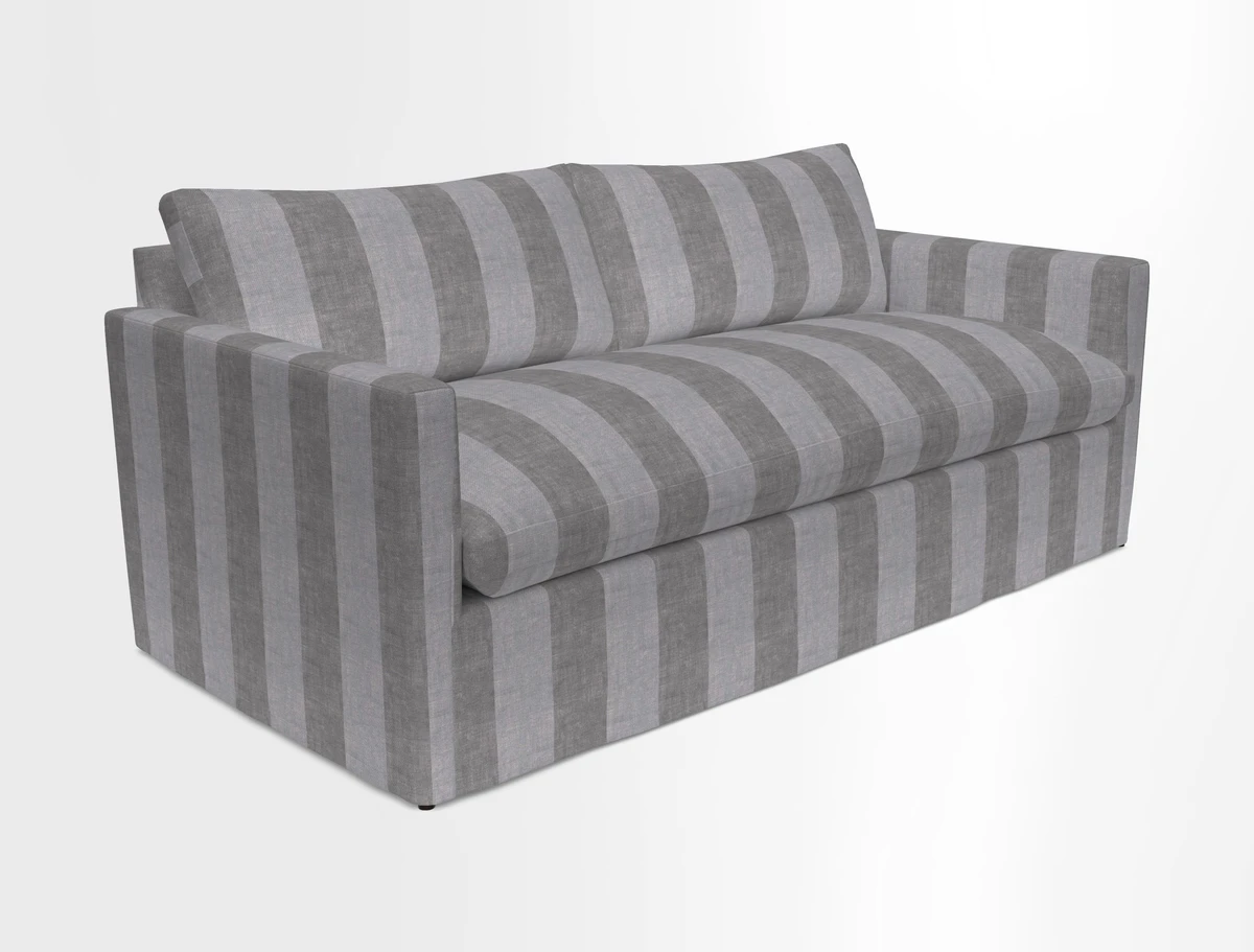 Heyshott 3 Seater Sofa in Two Tone Plain Biscuit. Loose cover option available