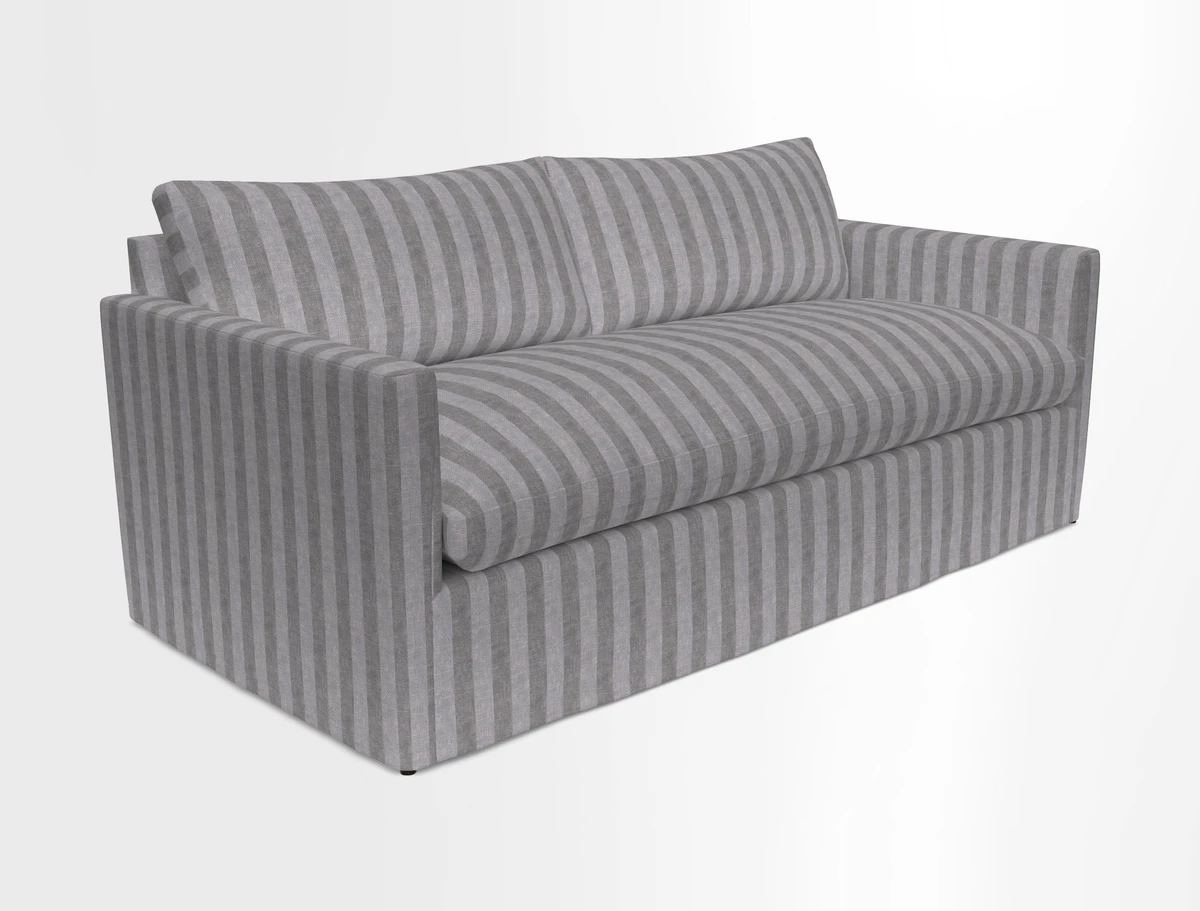 Heyshott 3 Seater Sofa in Two Tone Plain Biscuit. Loose cover option available