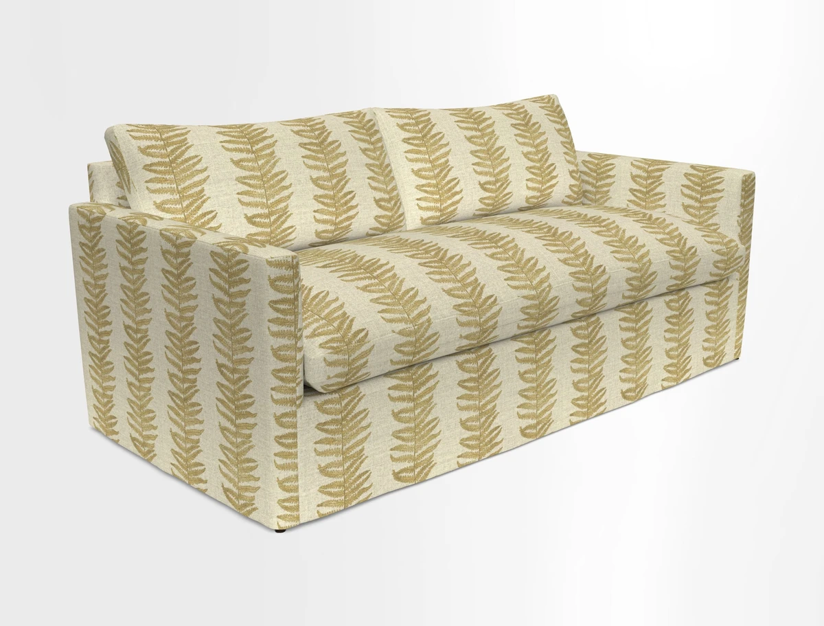 Heyshott 3 Seater Sofa in Two Tone Plain Biscuit. Loose cover option available