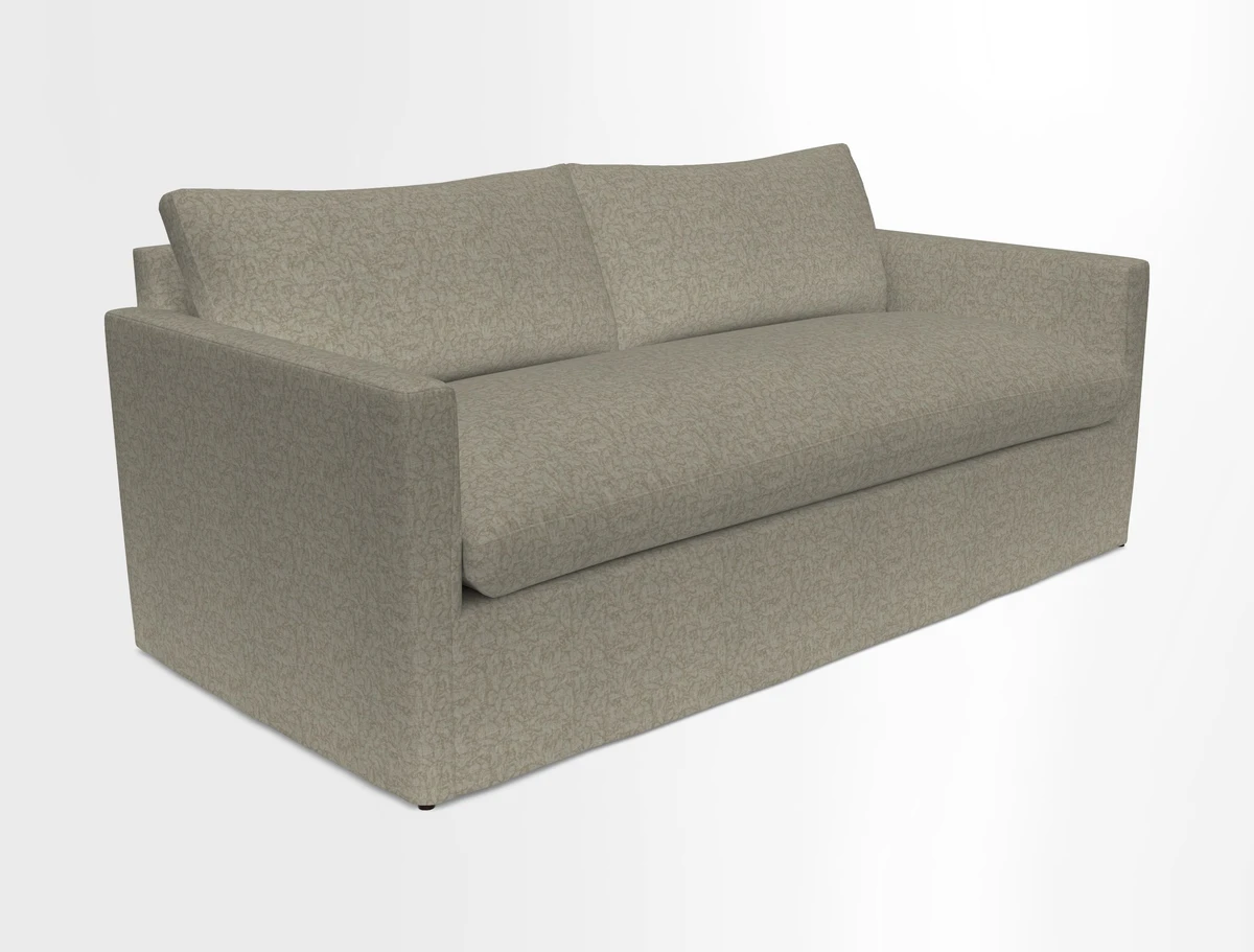 Heyshott 3 Seater Sofa in Two Tone Plain Biscuit. Loose cover option available