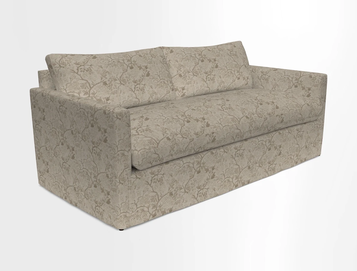 Heyshott 3 Seater Sofa in Two Tone Plain Biscuit. Loose cover option available