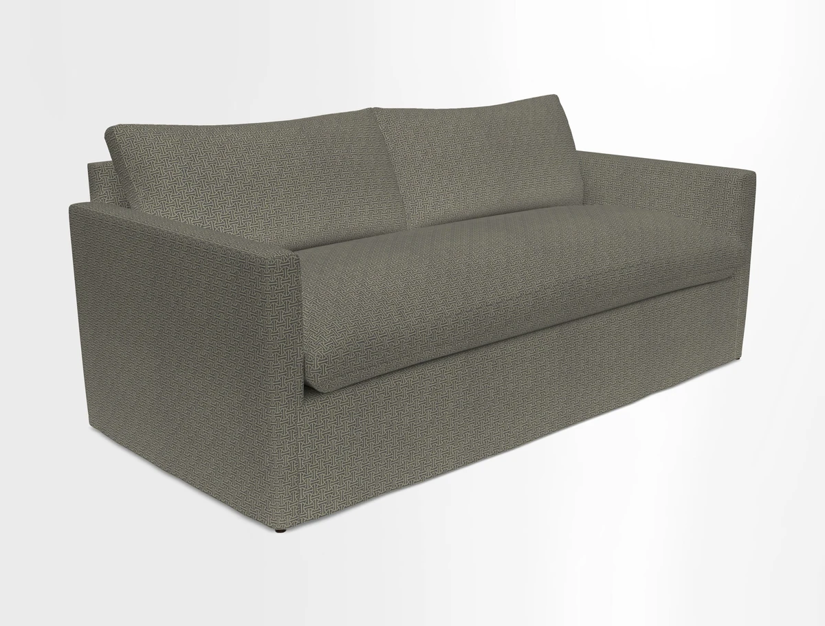 Heyshott 3 Seater Sofa in Two Tone Plain Biscuit. Loose cover option available