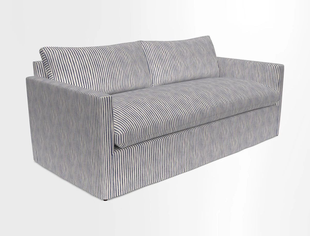 Heyshott 3 Seater Sofa in Two Tone Plain Biscuit. Loose cover option available