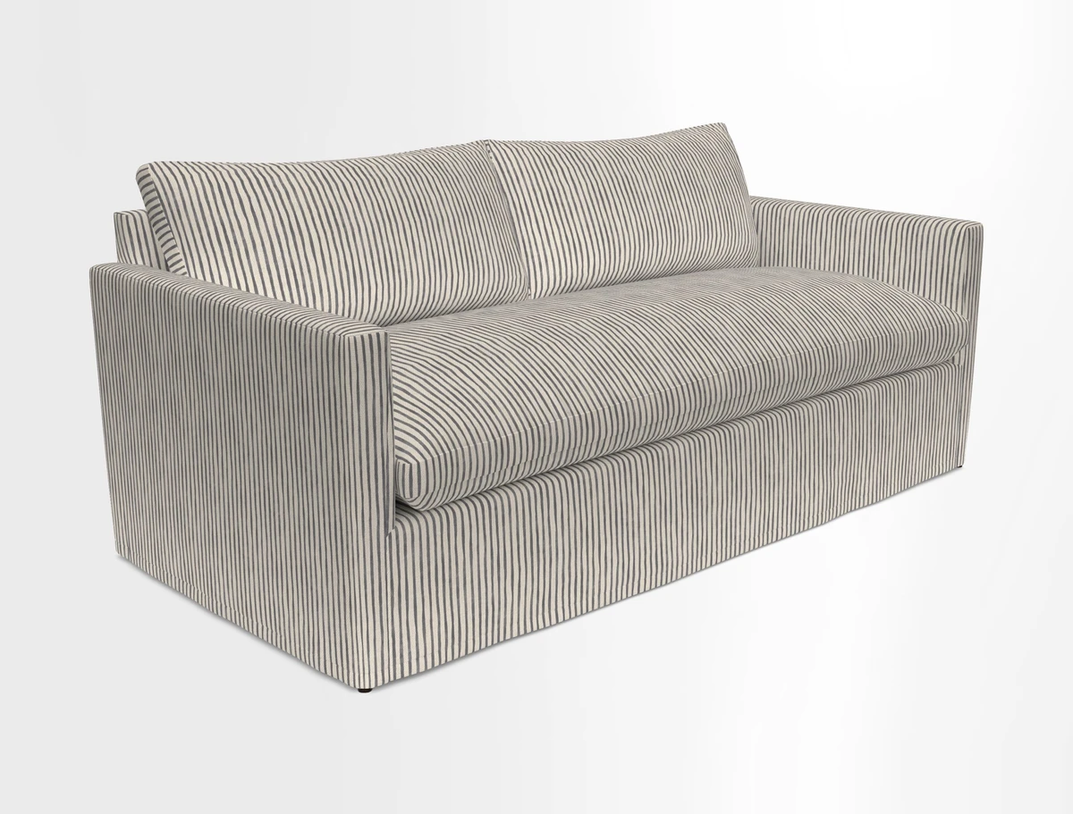 Heyshott 3 Seater Sofa in Two Tone Plain Biscuit. Loose cover option available