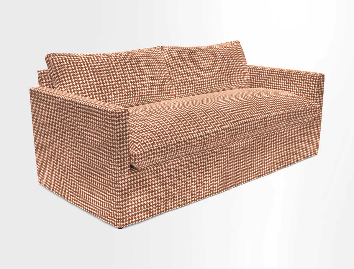 Heyshott 3 Seater Sofa in Two Tone Plain Biscuit. Loose cover option available