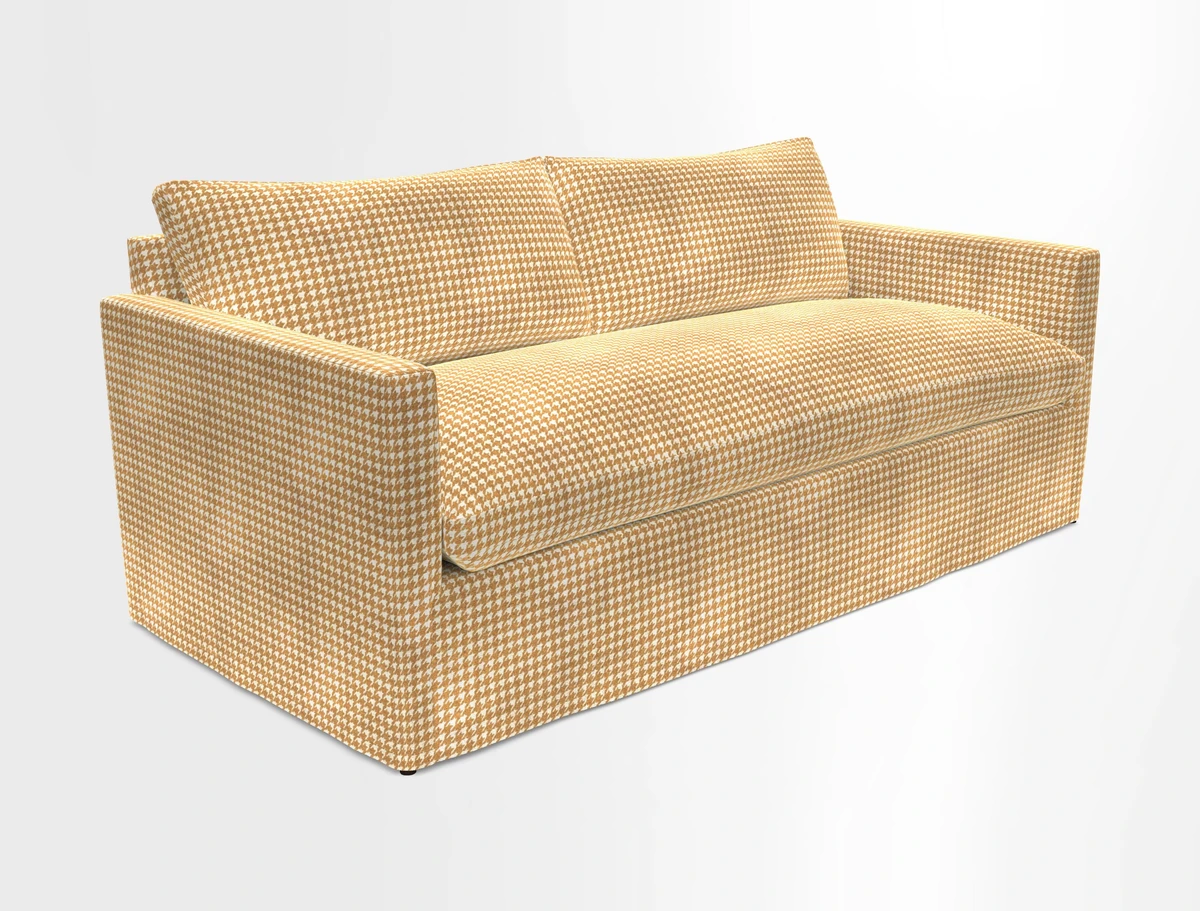 Heyshott 3 Seater Sofa in Two Tone Plain Biscuit. Loose cover option available