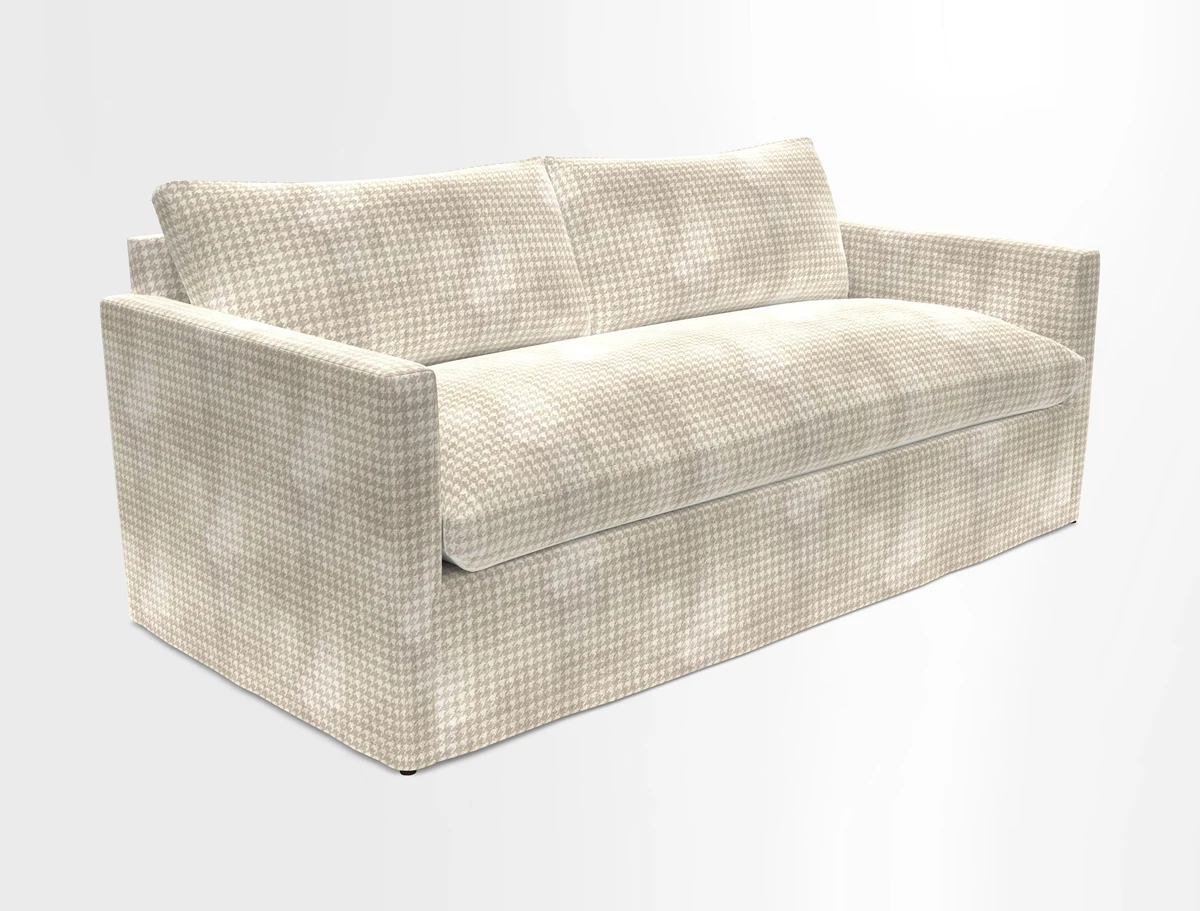 Heyshott 3 Seater Sofa in Two Tone Plain Biscuit. Loose cover option available