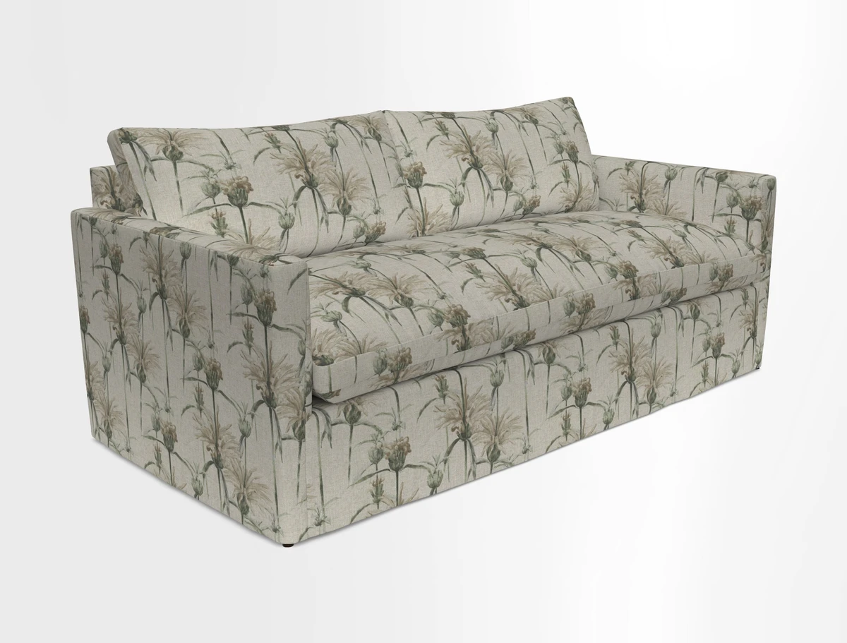 Heyshott 3 Seater Sofa in Two Tone Plain Biscuit. Loose cover option available