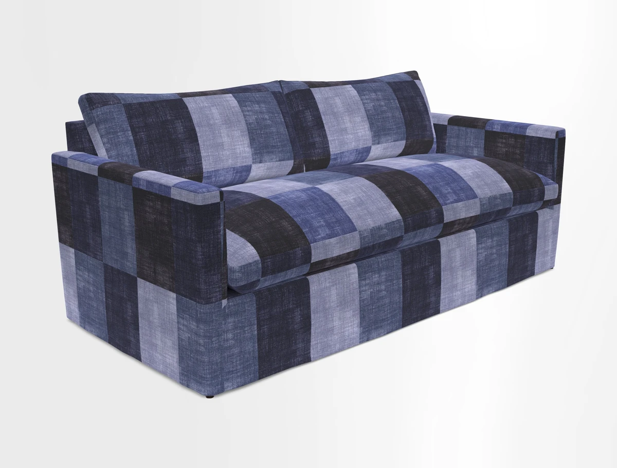 Heyshott 3 Seater Sofa in Two Tone Plain Biscuit. Loose cover option available