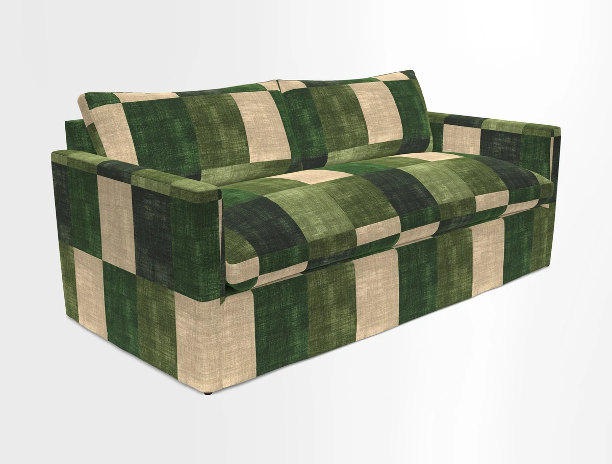 Heyshott 3 Seater Sofa in Two Tone Plain Biscuit. Loose cover option available