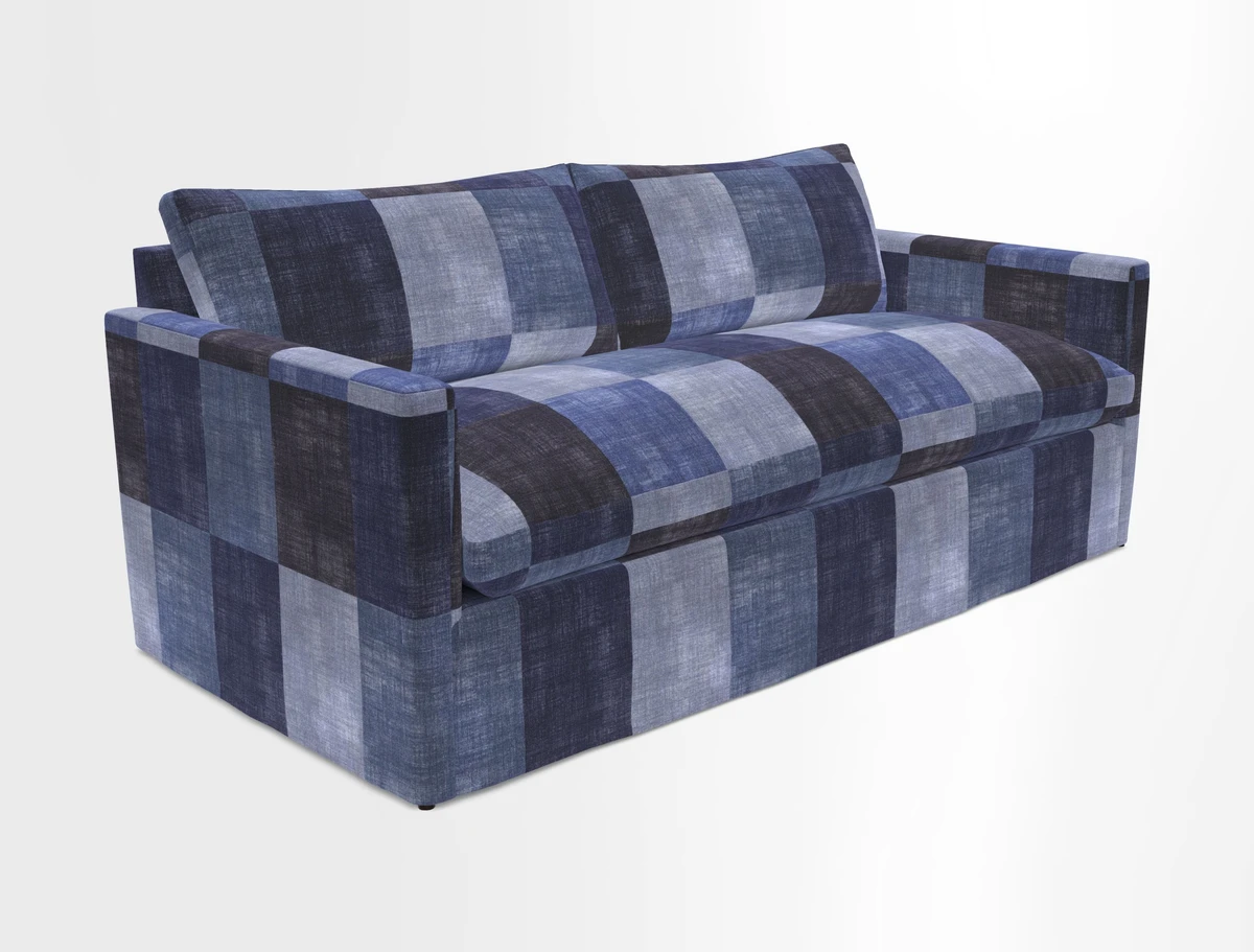 Heyshott 3 Seater Sofa in Two Tone Plain Biscuit. Loose cover option available